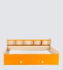 Dwan Kids Bed in Orange Colour with Drawer Storage