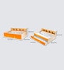 Dwan Kids Bed in Orange Colour with Drawer Storage
