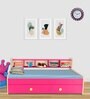 Dwan Kids Bed in Pink Finish with Drawer Storage