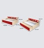 Dwan Kids Bed in Red Colour with Box Storage