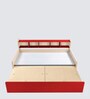 Dwan Kids Bed in Red Colour with Box Storage