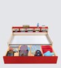 Dwan Kids Bed in Red Colour with Box Storage