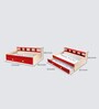 Dwan Kids Bed in Red Colour with Drawer Storage