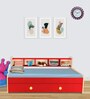 Dwan Kids Bed in Red Colour with Drawer Storage