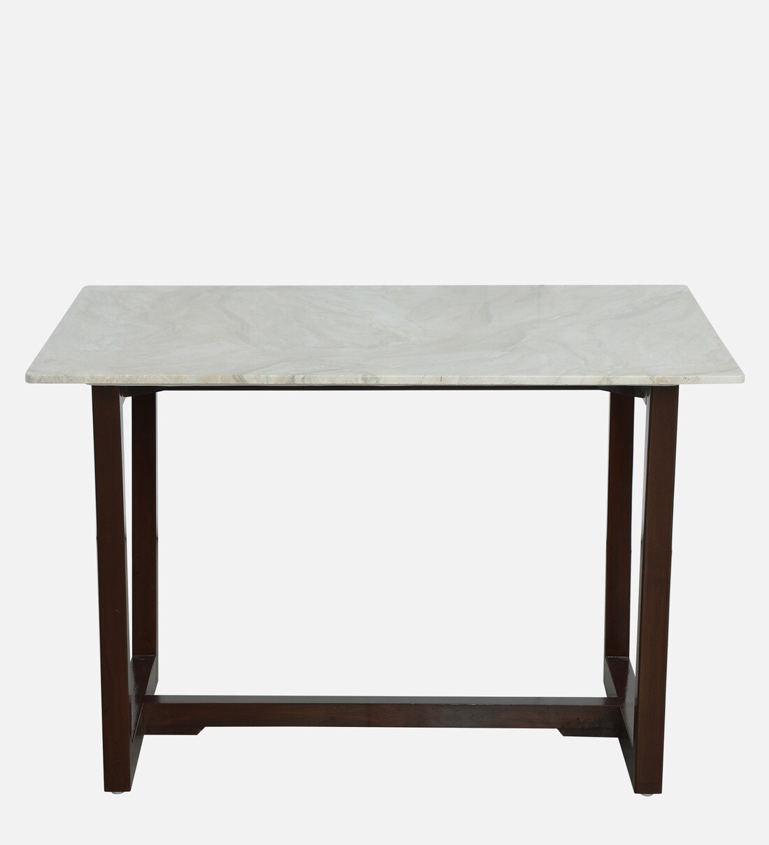 Buy Dyna Solid Wood 4 Seater Dining Table in Natural Teak Wood Finish