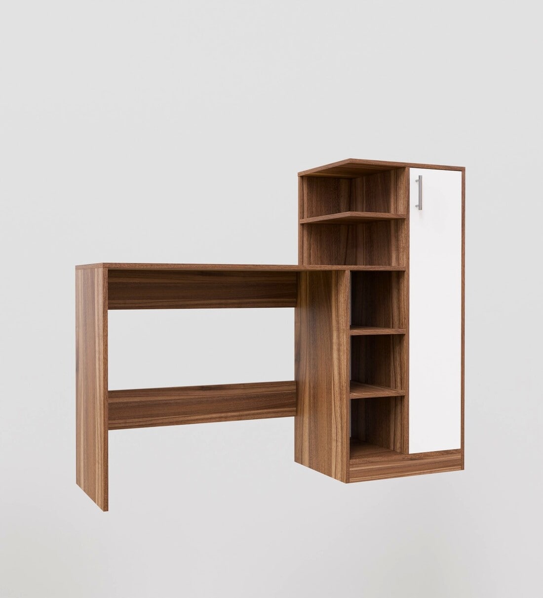 Buy Dyna Writing Table In Noce Lyon & White Finish at 37% OFF by