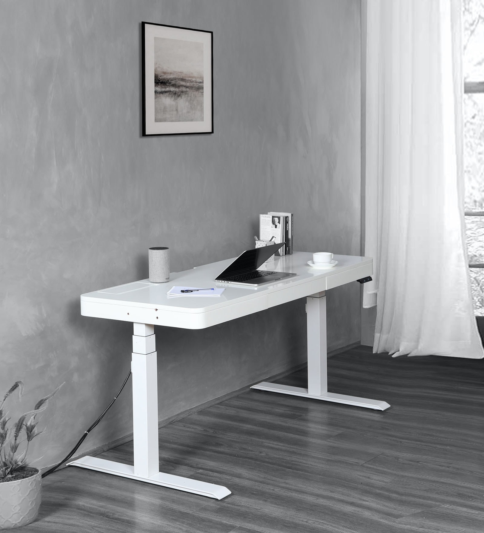 Dyna Flexi Height Adjustable Work station in White Colour