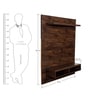 Dylan Wall Mounted TV Unit in Matte Brown Finish