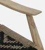 Dylla Mango Wood Arm Chair In Natural Finish With Black Rope