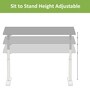 Dyna Flexi Height Adjustable Work station in White Colour