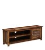 Dyna Solid Wood TV Console with Storage Space in Rustic Teak Finish
