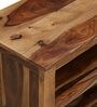 Dyna Solid Wood TV Console with Storage Space in Rustic Teak Finish