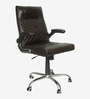 Dynaglide Leatherette Executive Chair in Brown Colour Dynaglide Leatherette Executive Chair in Brown Colour