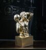 Dynamic Athlete Gold Polyresin Figurine