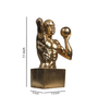 Dynamic Athlete Gold Polyresin Figurine