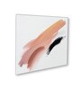 Black and White Brushstroke Canvas Printed Wall Painting Black Frame
