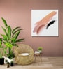 Black and White Brushstroke Canvas Printed Wall Painting White Frame