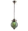 Dynamic Green Glass Hanging Light