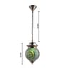Dynamic Green Glass Hanging Light