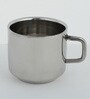 140 ML Silver Stainless Steel Cups Set of 4