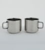 140 ML Silver Stainless Steel Cups Set of 4