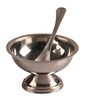 Silver 150 ML Stainless Steel 4 Pcs Ice cream Cups With Spoons
