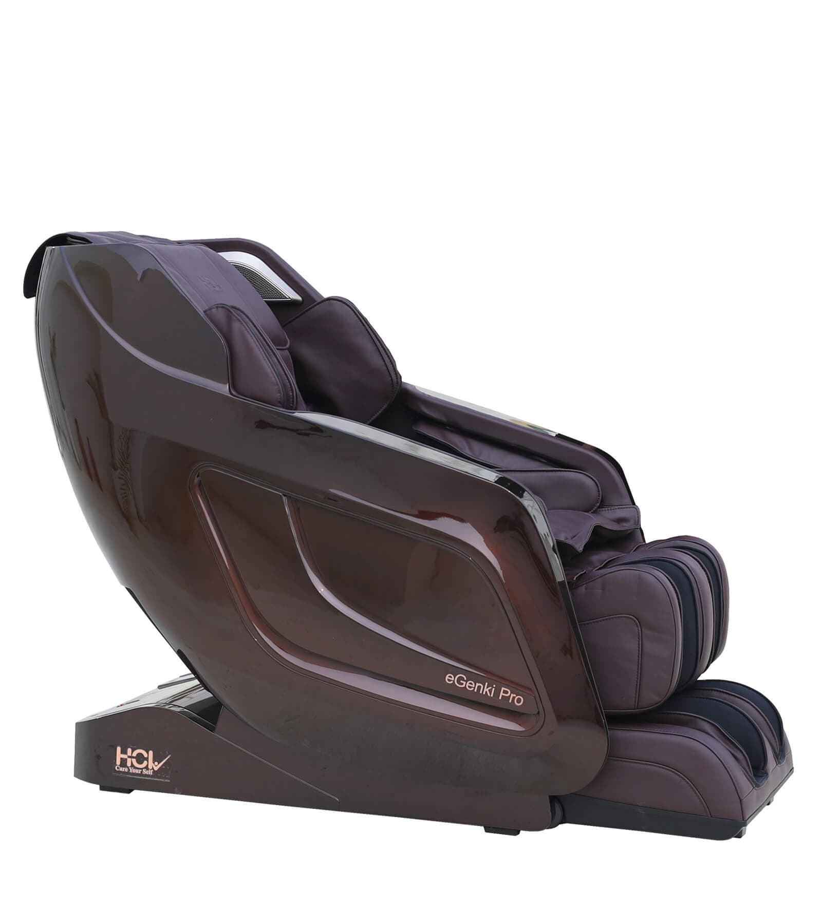 E-Genki Pro massage Chair In Dark Brown Colour
