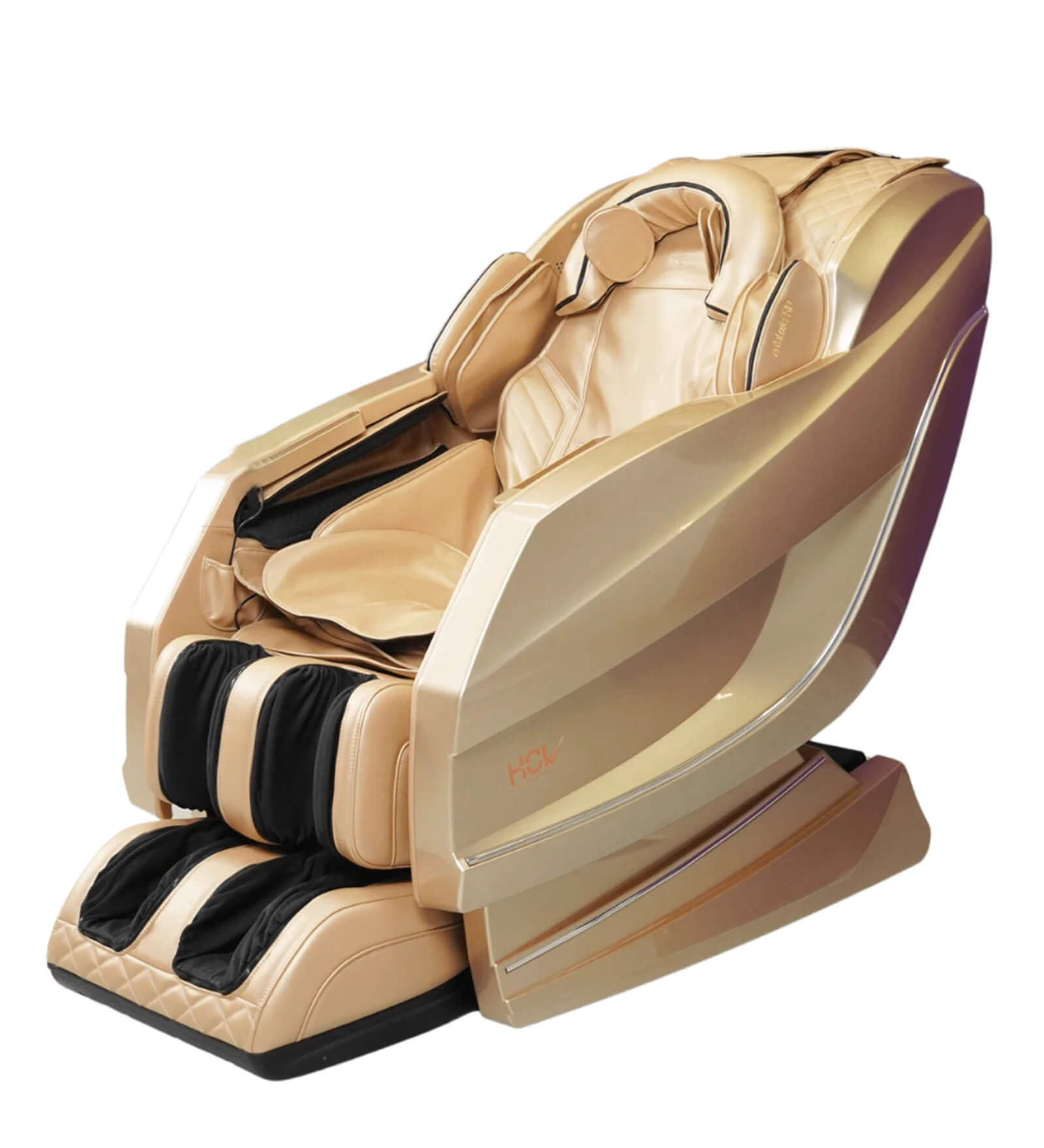 E-Relaxic Advanced 4D Mechanism Massage Chair In Golden Colour
