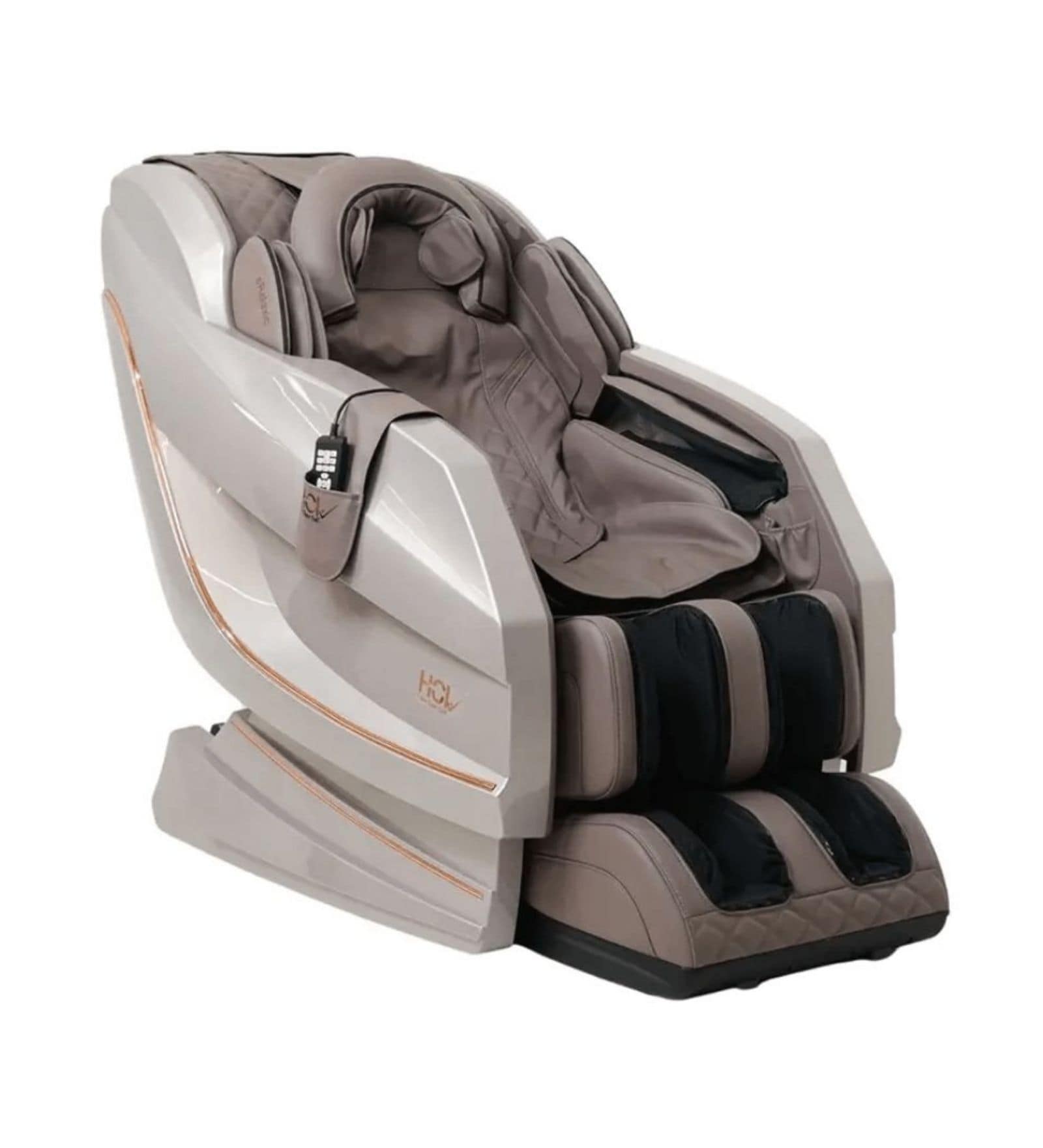 E-Relaxic Leather Advanced 4D Mechanism Massage Chair In Brown Colour E-Relaxic Leather Advanced 4D Mechanism Massage Chair In Brown Colour
