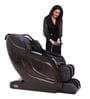 E-Genki Leather Pro Massage Chair In Black Colour