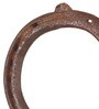 Dark Brown Metal Chrome Plated Genuine Horse Shoe