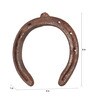 Dark Brown Metal Chrome Plated Genuine Horse Shoe