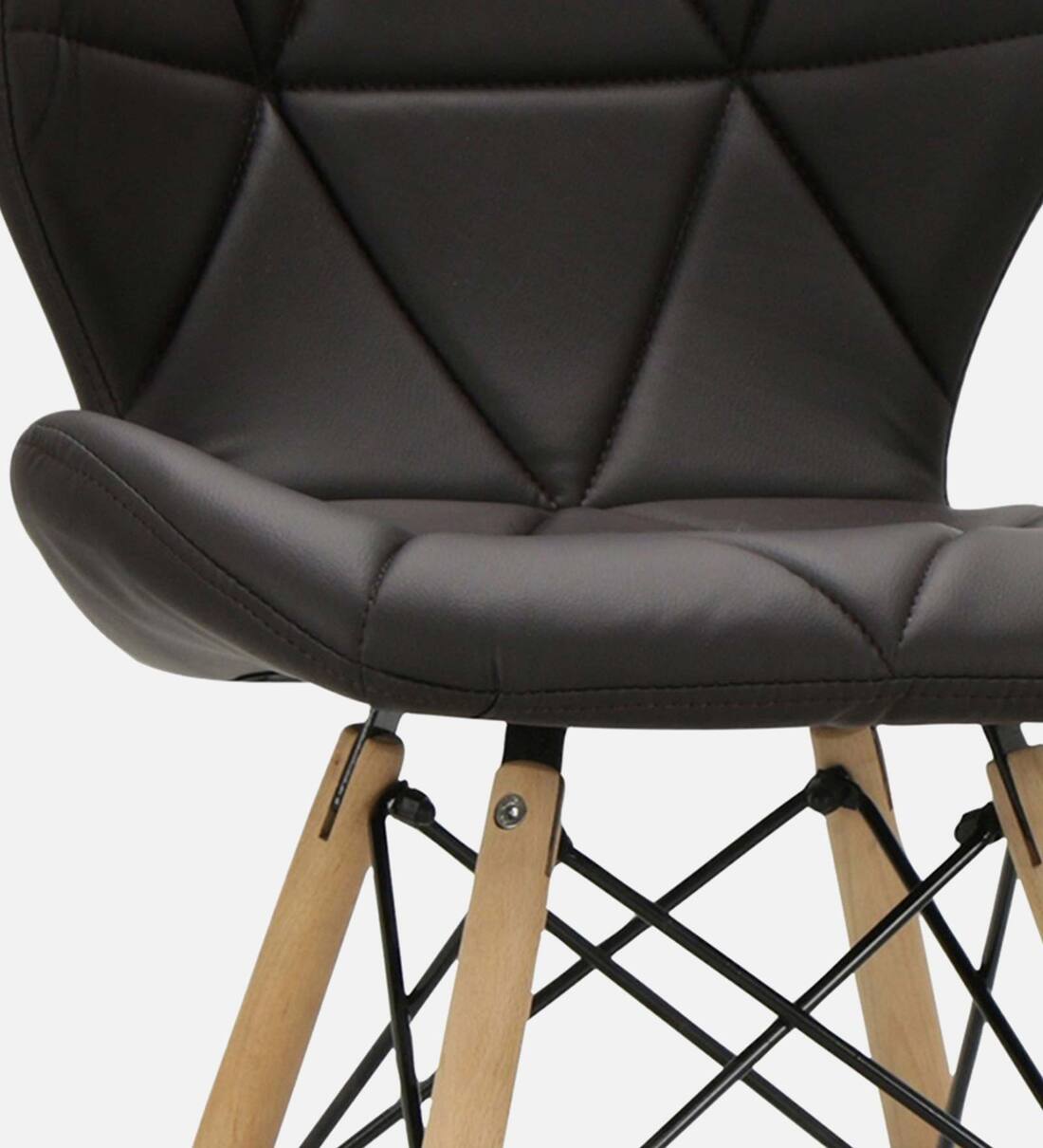 Eames Leatherette Iconic Chair in Black Colour
