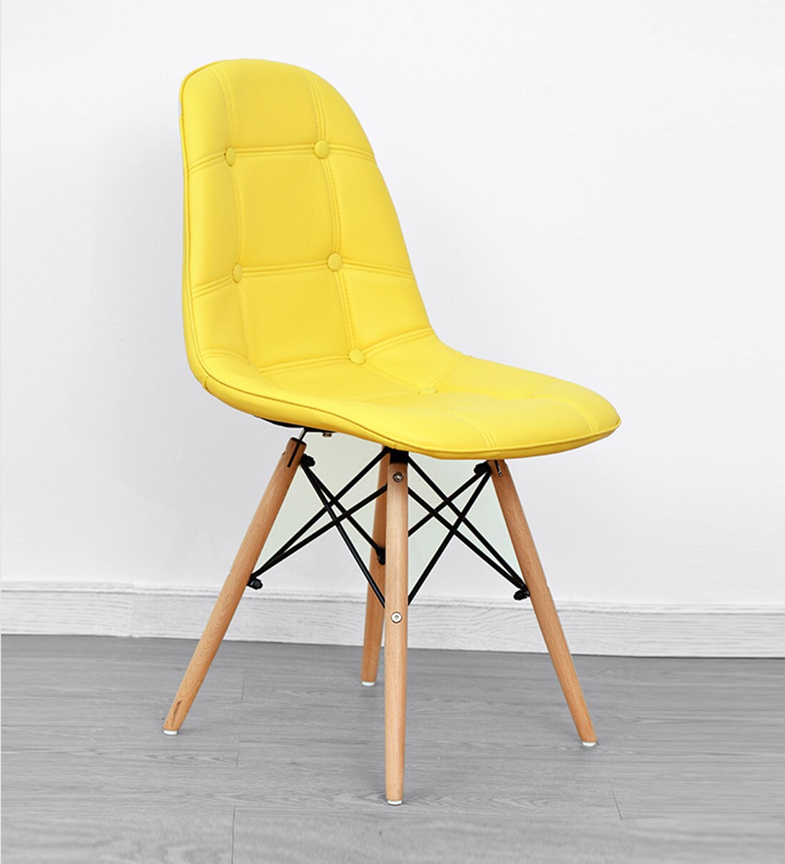 Buy Eames Replica Iconic Chair in Yellow Colour By Finch Fox Online