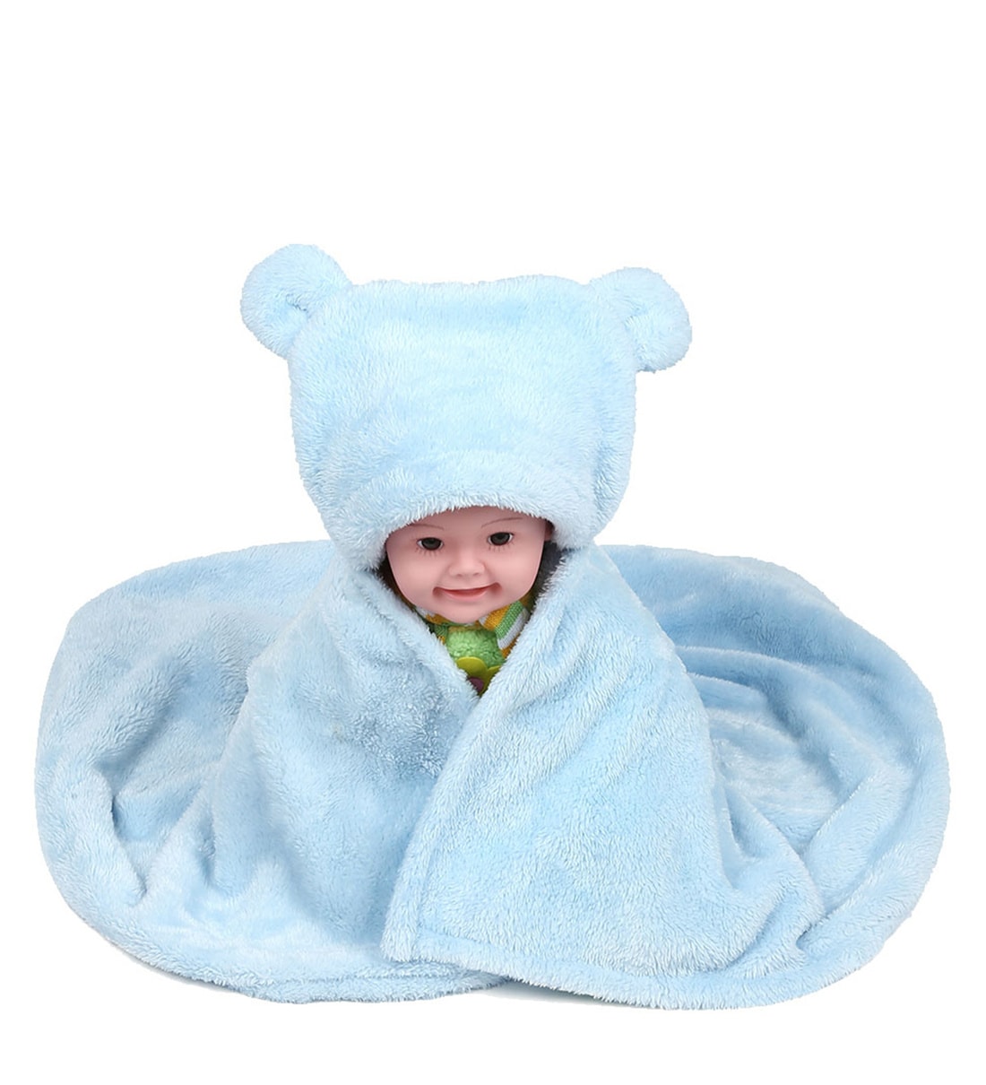 blue baby blanket