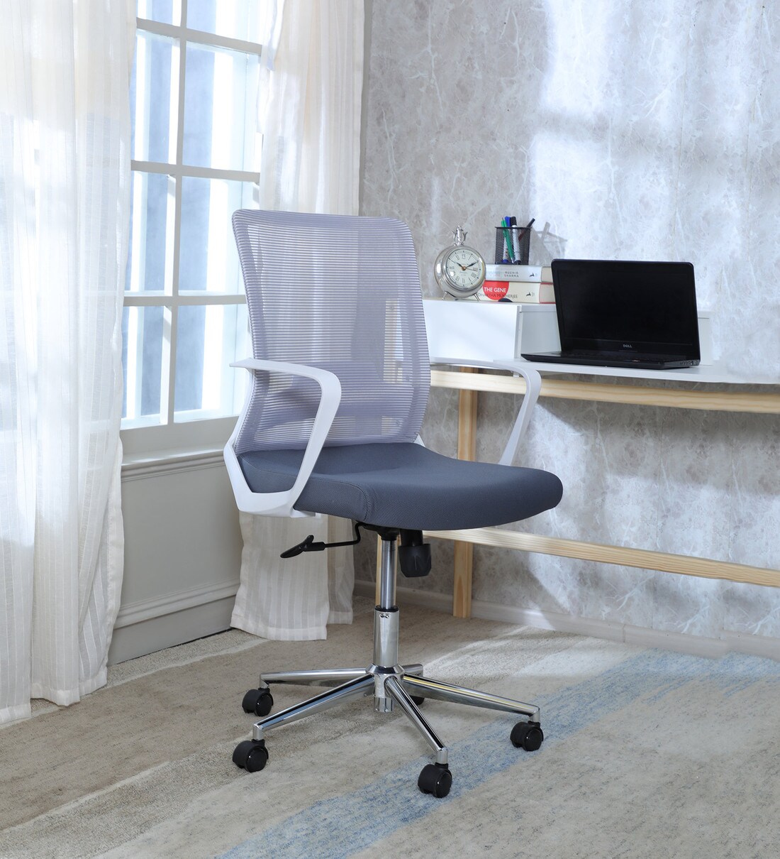 Buy Easy White Ergonomic Chair in White by Misuraa Online Ergonomic
