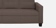 Ease Fabric 3 Seater Sofa In Saddle Brown Colour