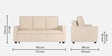 Ease Fabric Pull-Out Sofa Cum bed In Iconic Beige Colour