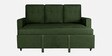 Ease Fabric Pull-Out Sofa Cum bed In Sap Green Colour