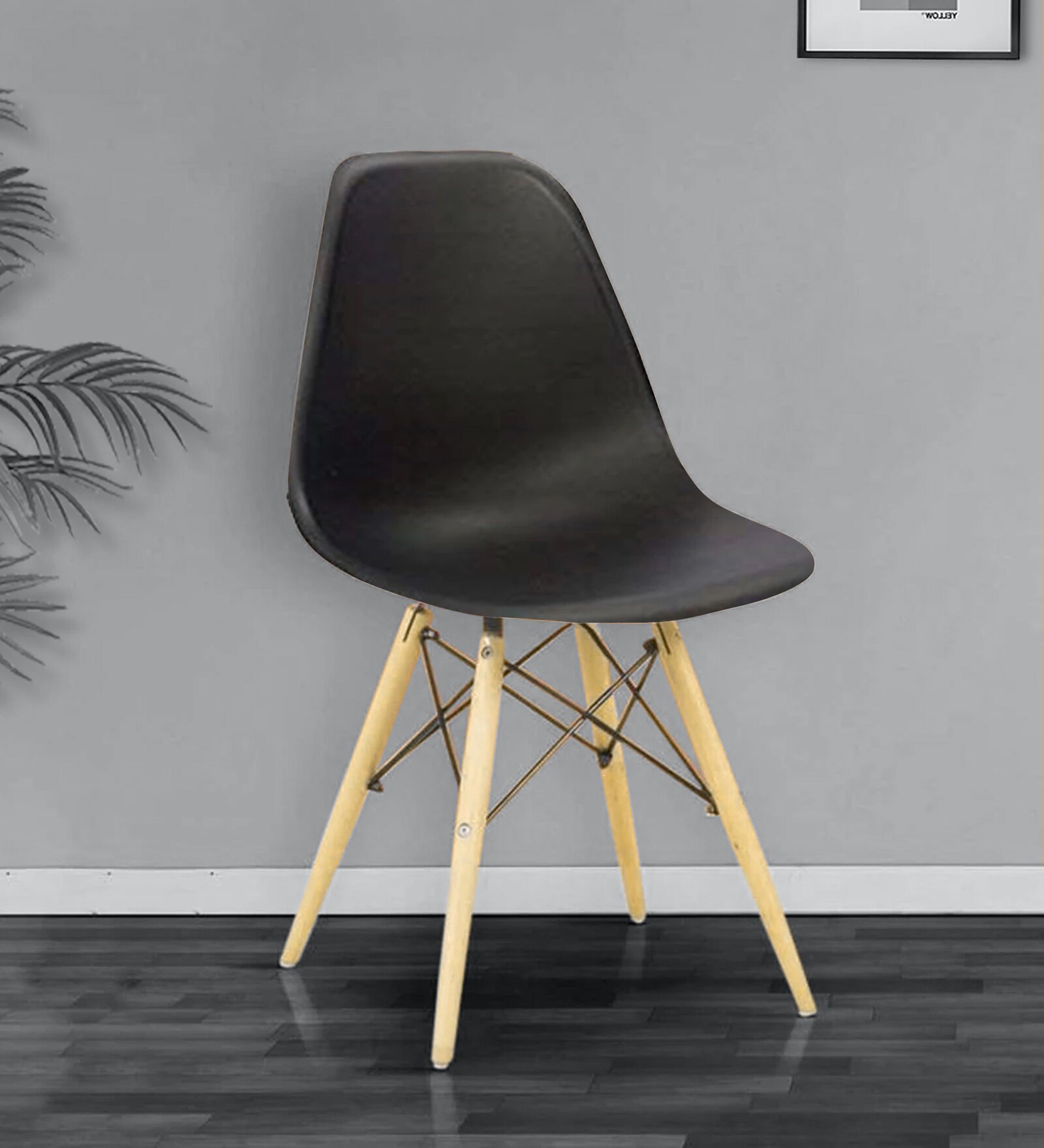 Buy Eames Replica Iconic Chair in Black Colour by Star India Online
