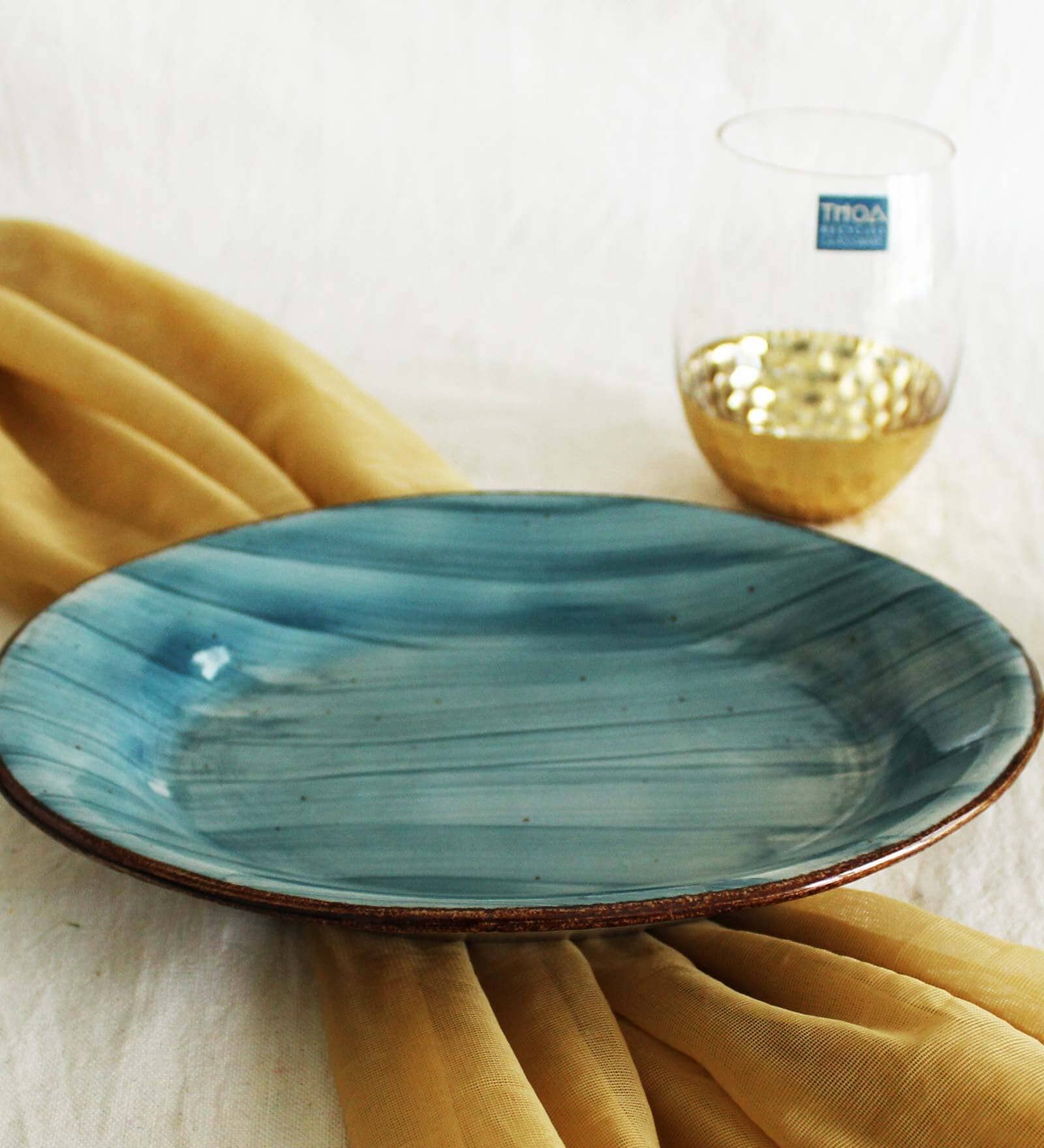 Buy Earthy (Large) Ceramic Serving Platter at 16 OFF by THOA Pepperfry