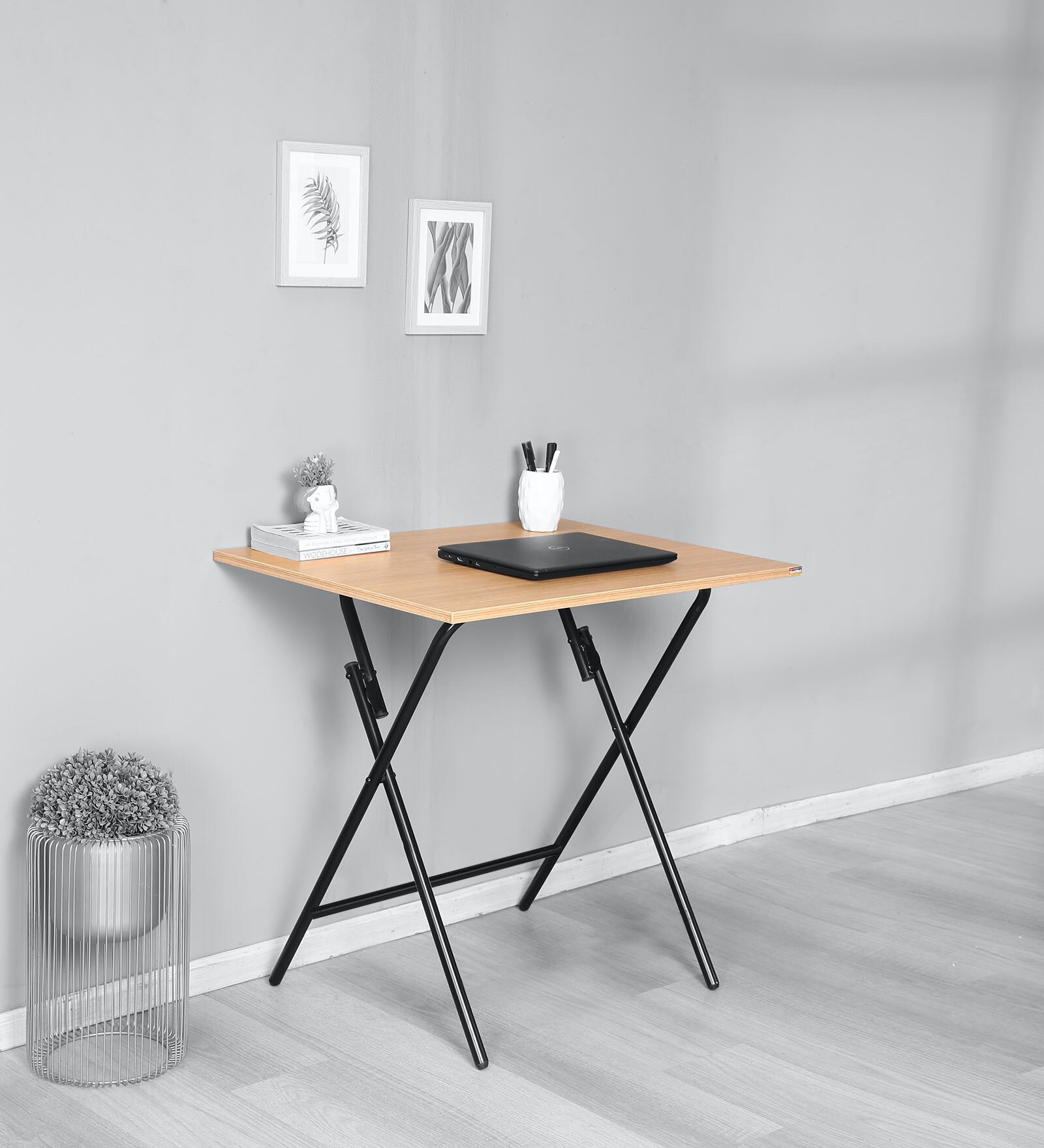 Buy EasyFold Folding Study Table in Urban Teak Finish at 4 OFF by Woodware Pepperfry