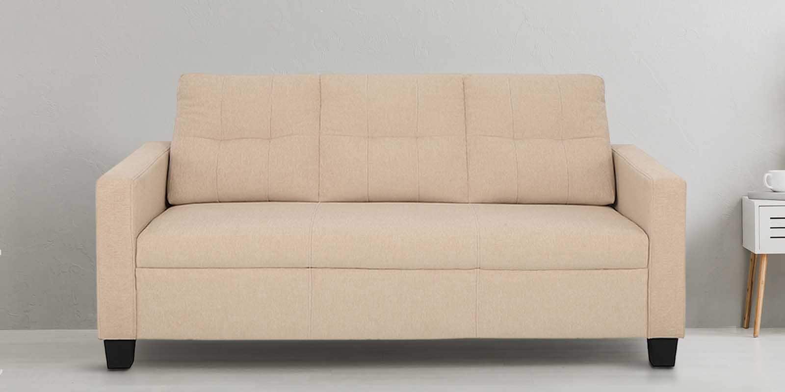 Ease Fabric 3 Seater Sofa in Biege Colour
