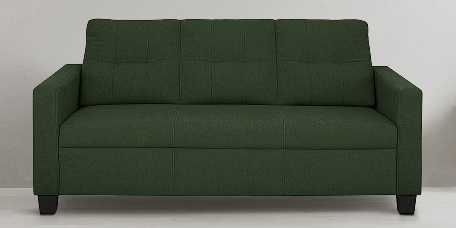 Buy Ease Fabric 3 Seater Sofa In Sap Green Colour at 31 OFF by