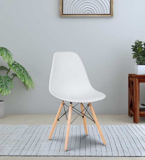 Eames Plastic Iconic Chair in White Colour