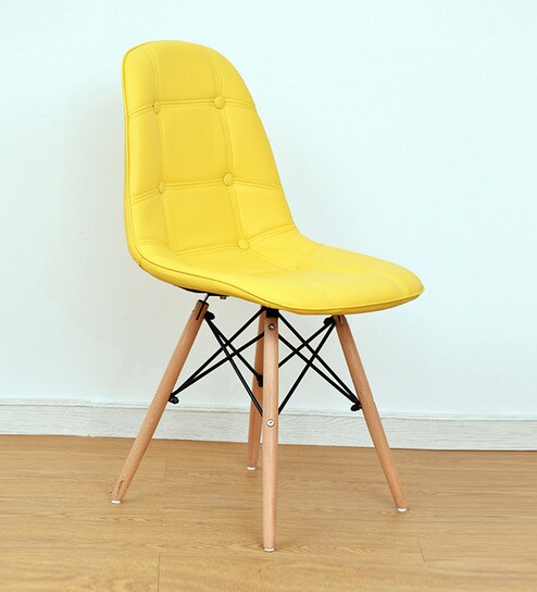 Buy Eames Replica Iconic Chair In Yellow Colour By Finch Fox