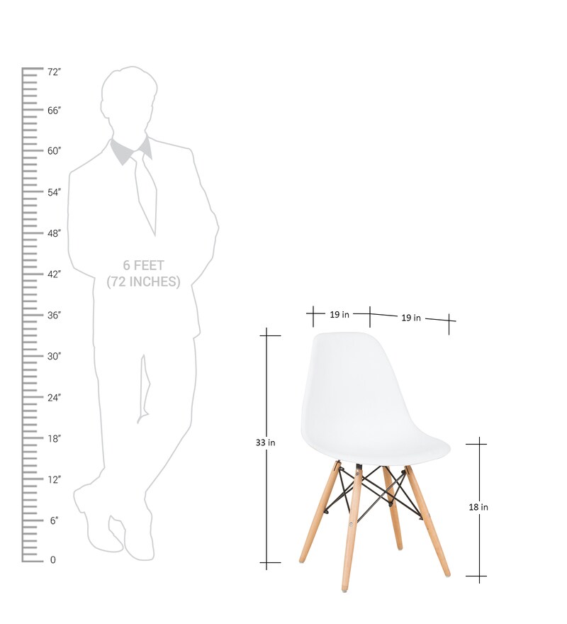 Buy Eames Replica Iconic Chair in White Colour by Star India Online DSW Replica Chairs