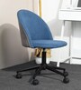 Eames Fabric Guest Chair in Blue Colour with Revolving Base