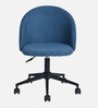 Eames Fabric Guest Chair in Blue Colour with Revolving Base