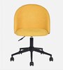 Eames Fabric Guest Chair in Yellow Colour with Revolving Base